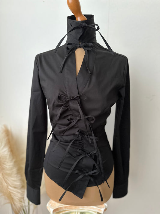 Camicia nera fiocchetto (Black Hydra)