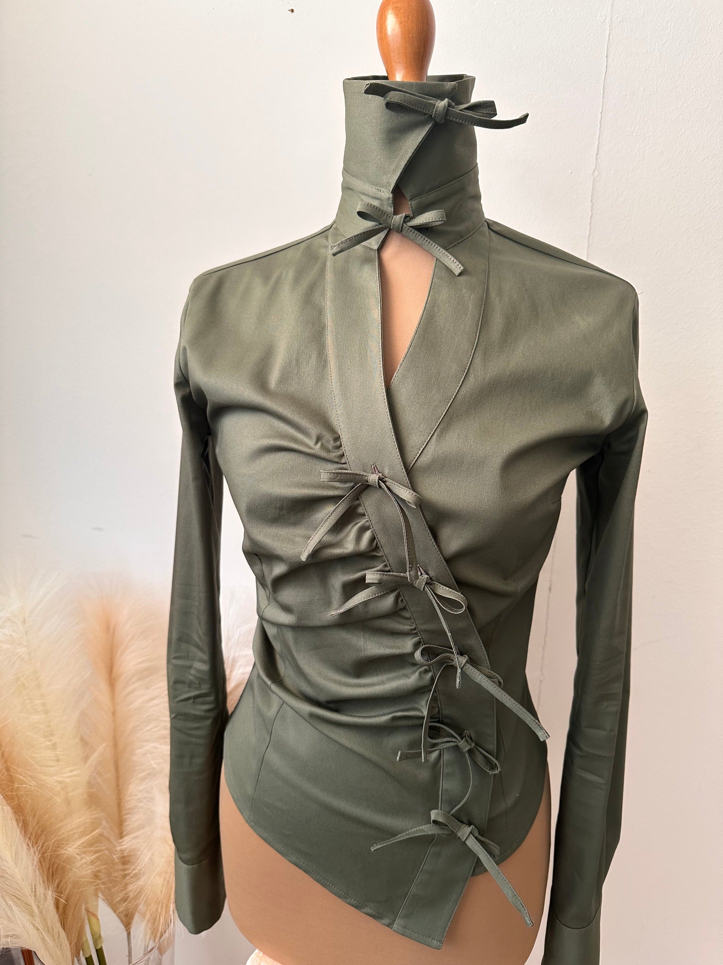 Camicia verde fiocchetto (Military)