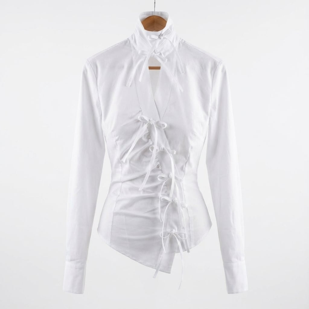 Camicia bianca fiocchetto (White Ele)