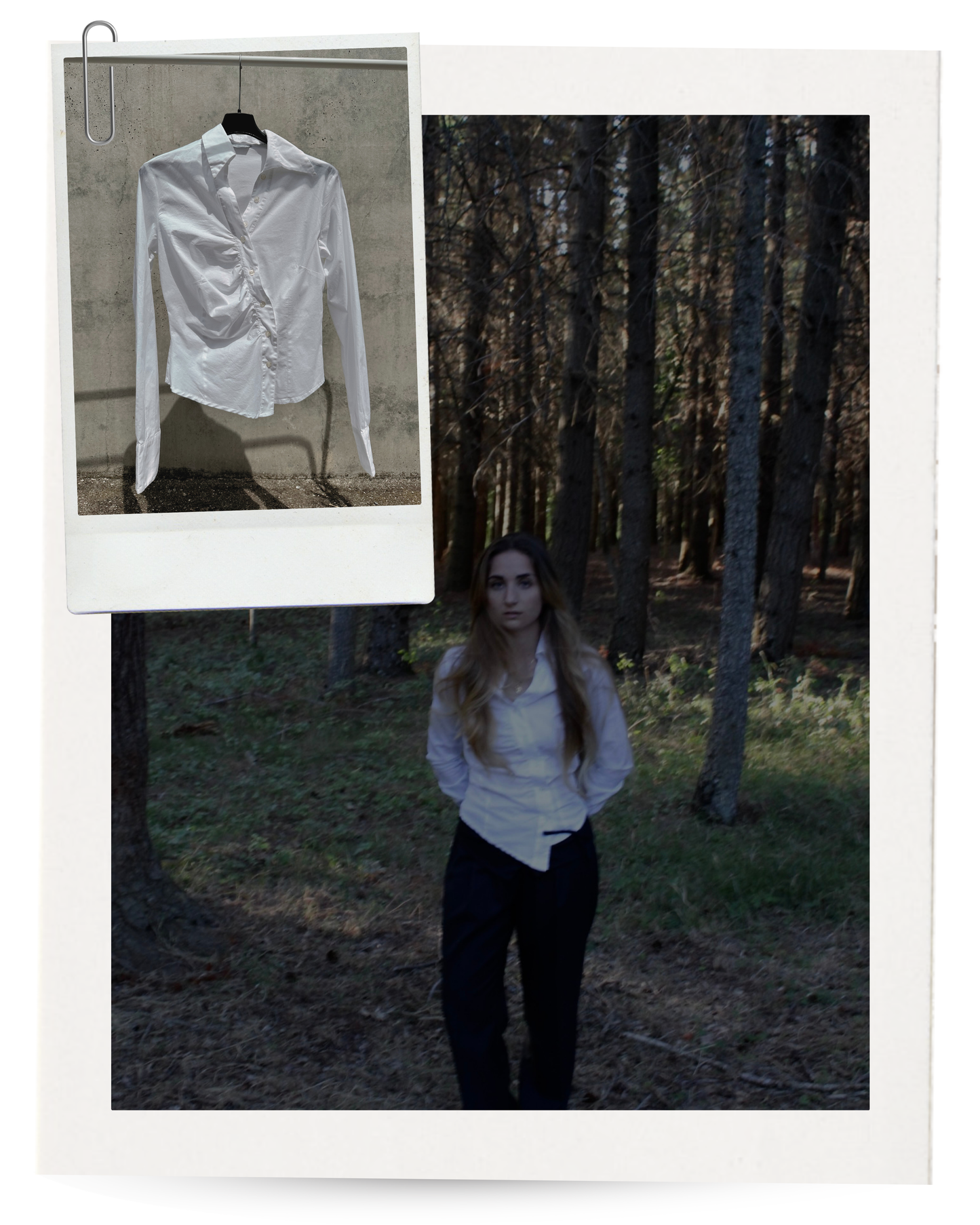 Camicia asimmetrica bianca (japandistyle)