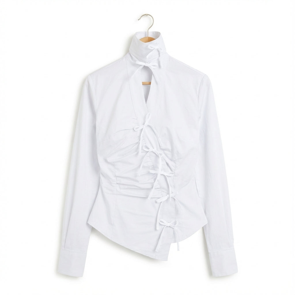 Camicia bianca fiocchetto (White Ele)