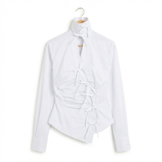Camicia bianca fiocchetto (White Ele)