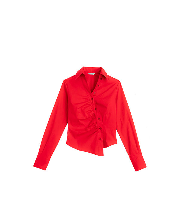 Camicia asimmetrica rossa (japandistyle)