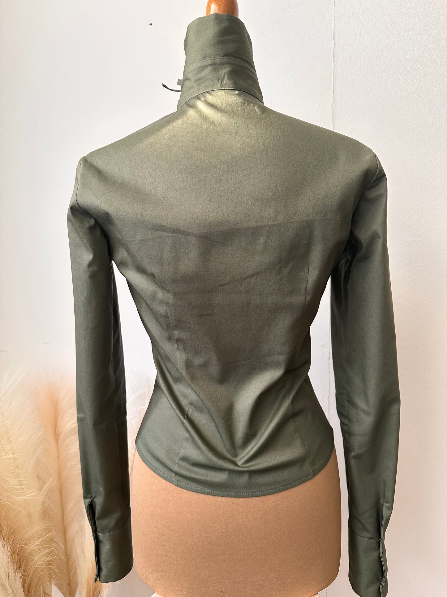 Camicia verde fiocchetto (Military)