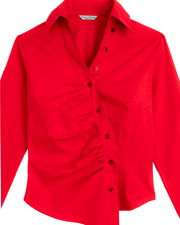 Camicia asimmetrica rossa (japandistyle)