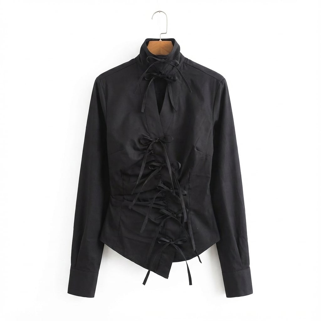 Camicia nera fiocchetto (Black Hydra)