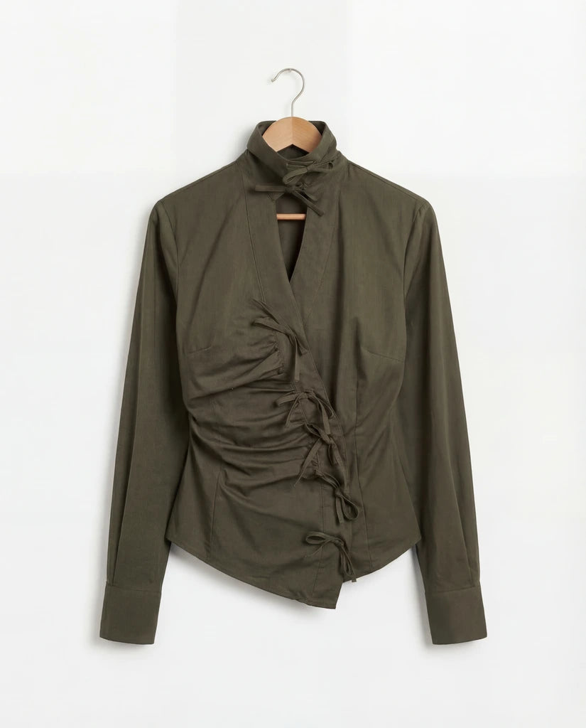 Camicia verde fiocchetto (Military)