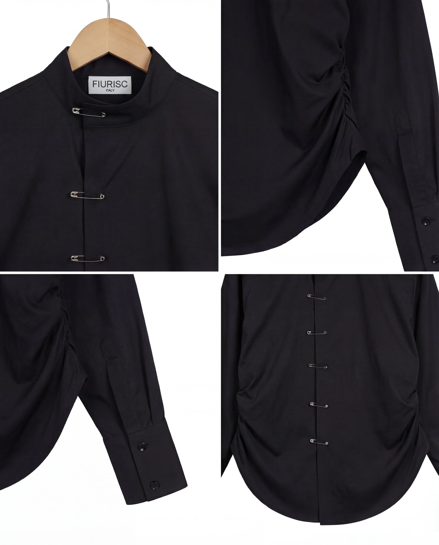 Camicia nera con spille (Chōwa)