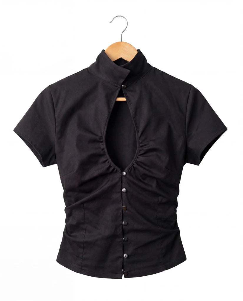 Camicia con apertura a goccia
